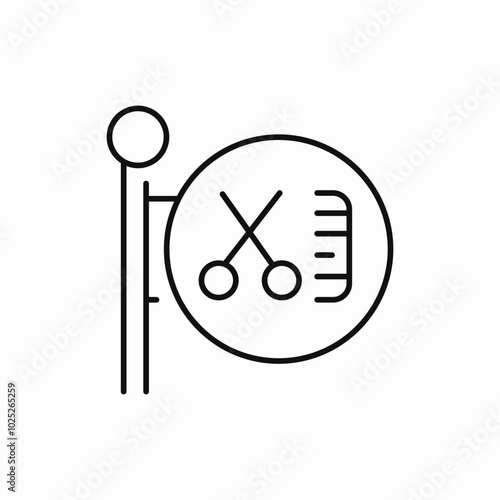 hairdresser salon icon sign vector