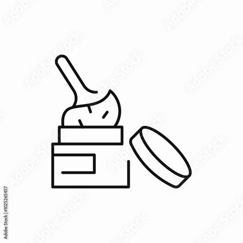 makeup wax icon sign vector