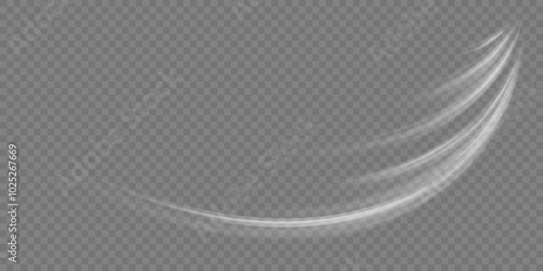 Stream of fresh wind png. Imitation of the exit of cold air from the air conditioner. Cold winter wind texture. Holiday vector blizzard. Christmas effect of a cold blizzard. Vector PNG.
