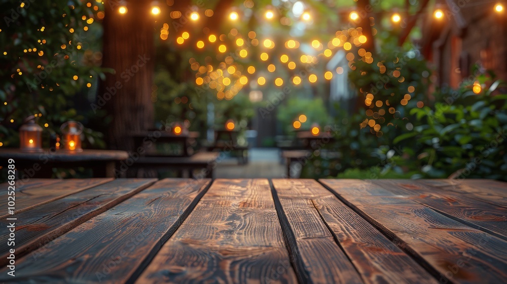 Wooden Table With Hanging Lights Wooden Table With Hanging Lights