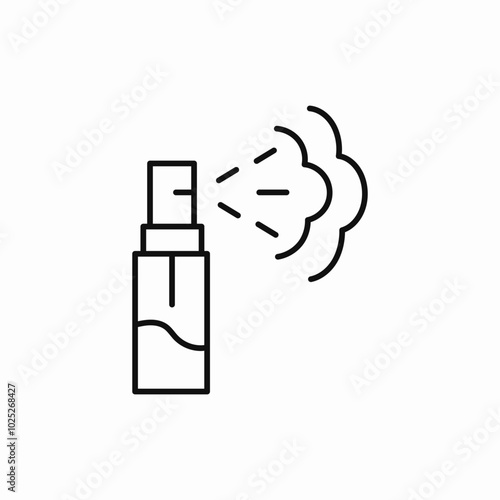 perfume spray icon sign vector