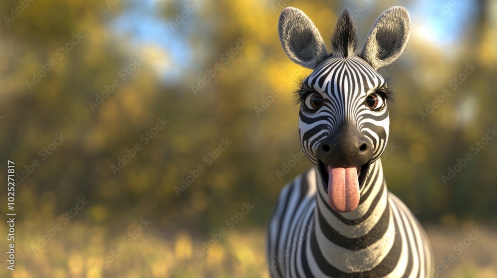Zebra sticking out its tongue generative ai Zebra sticking out its tongue generative ai