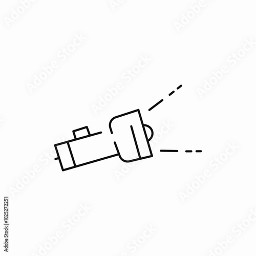 flash light icon sign vector