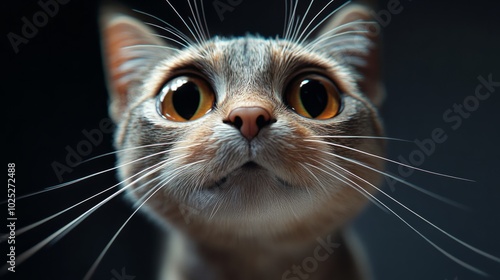 cat, taking selfie, looking at camera, funny face generative ai