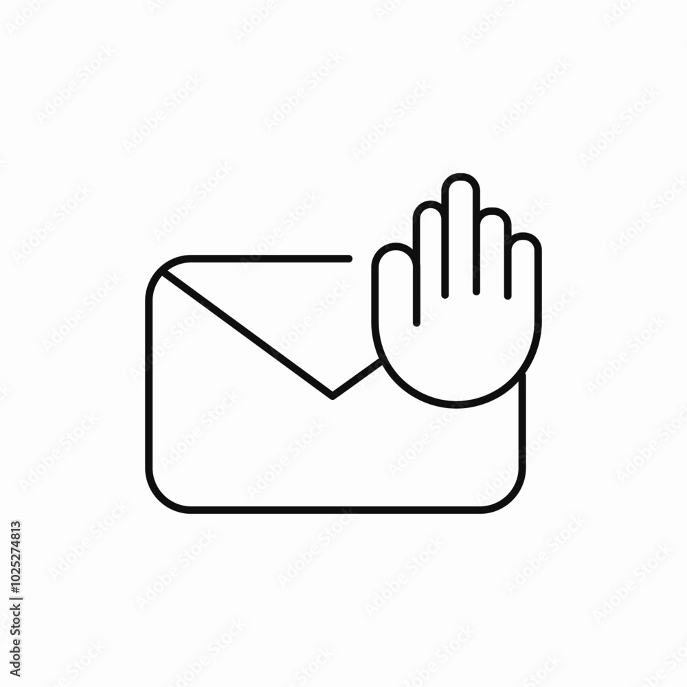 spam message icon sign vector spam message icon sign vector