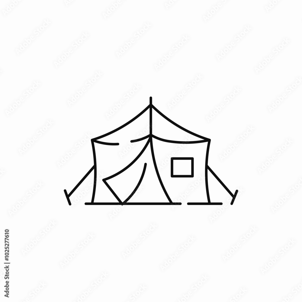 tent camping icon sign vector tent camping icon sign vector