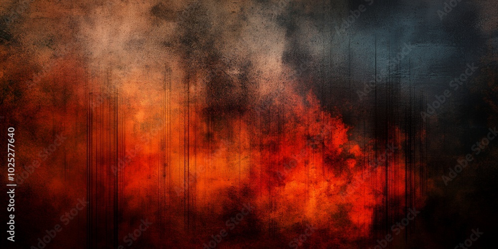 Obraz premium Fiery abstract art background.