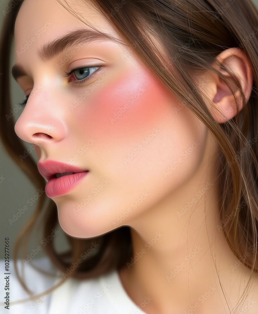 A close-up portrait of a woman showcasing flawless makeup and elegant pose. The subtle tones highlight her natural beauty and grace, perfect for beauty and fashion themes.
A close-up portrait of a woman showcasing flawless makeup and elegant pose. The subtle tones highlight her natural beauty and grace, perfect for beauty and fashion themes.