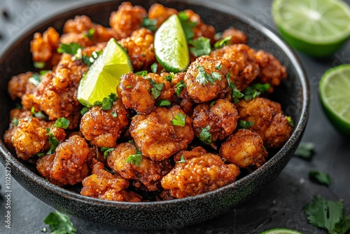 Crispy Fried Shrimp with Lime and Cilantro