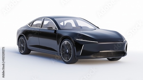 Futuristic Electric Sedan Concept Car Design with Elegant and Luxurious Styling