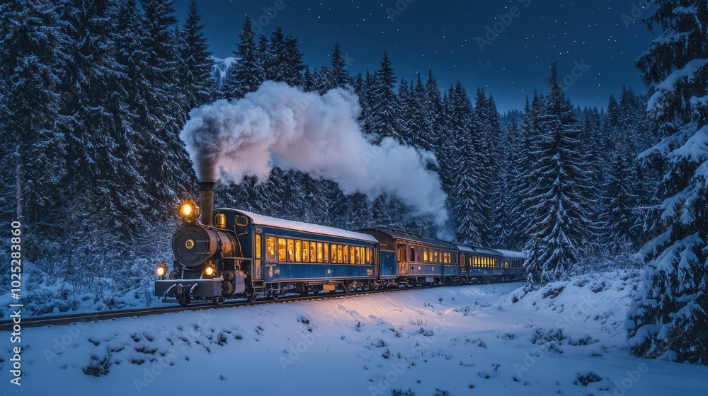 The Steam Train in Winter The Steam Train in Winter