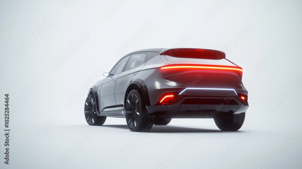 Futuristic EV Concept Car Design with Dynamic Lighting System - Ultra-Detailed 3D Render Illustration Futuristic EV Concept Car Design with Dynamic Lighting System - Ultra-Detailed 3D Render Illustration