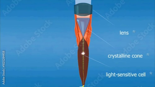 Compound eye of the honeybee.