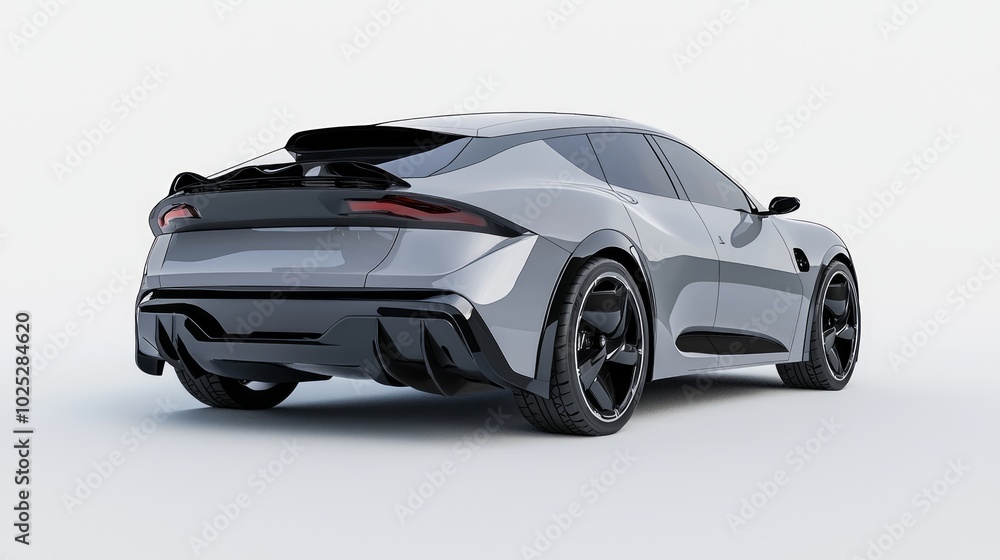Futuristic Electric Hatchback Concept Car with Aggressive Design Elements | Ultra-Detailed 3D Render Illustration Futuristic Electric Hatchback Concept Car with Aggressive Design Elements | Ultra-Detailed 3D Render Illustration