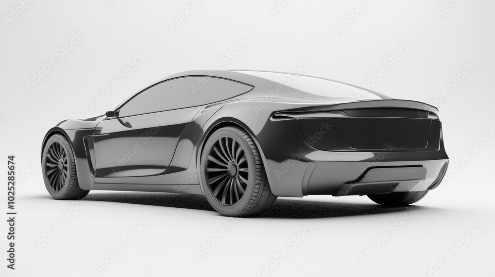 Futuristic EV Concept Car: Luxurious Electric Coupe with Elegant Curves and High-End Finishes Futuristic EV Concept Car: Luxurious Electric Coupe with Elegant Curves and High-End Finishes