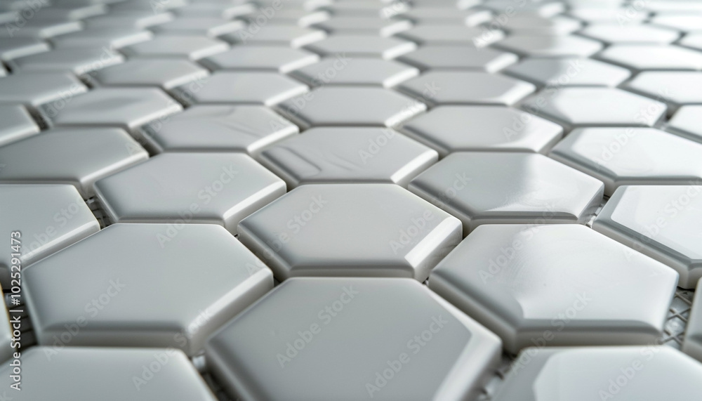 Abstract 3D Hexagon Pattern with Futuristic Metallic Cubes and Blocks Abstract 3D Hexagon Pattern with Futuristic Metallic Cubes and Blocks