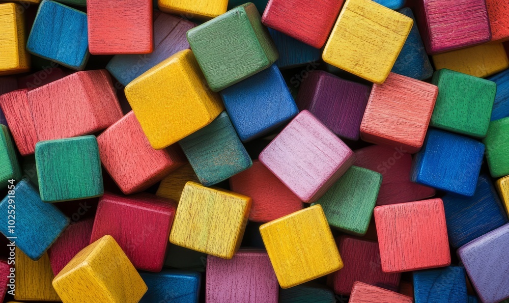 Colored Block toy pieces Colored Block toy pieces