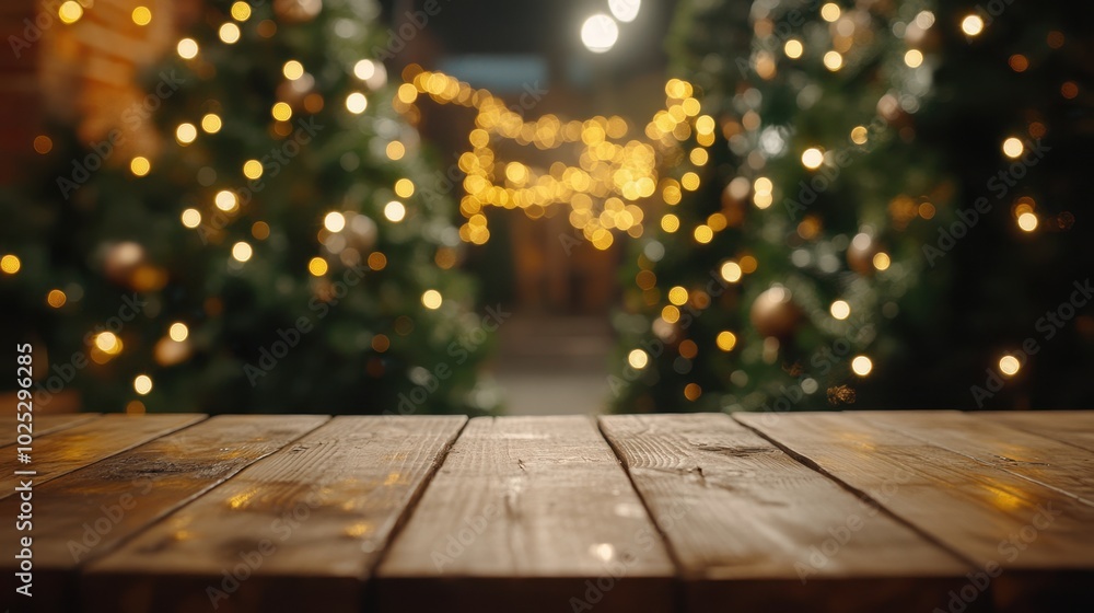 The Festive Wooden Table Scene The Festive Wooden Table Scene