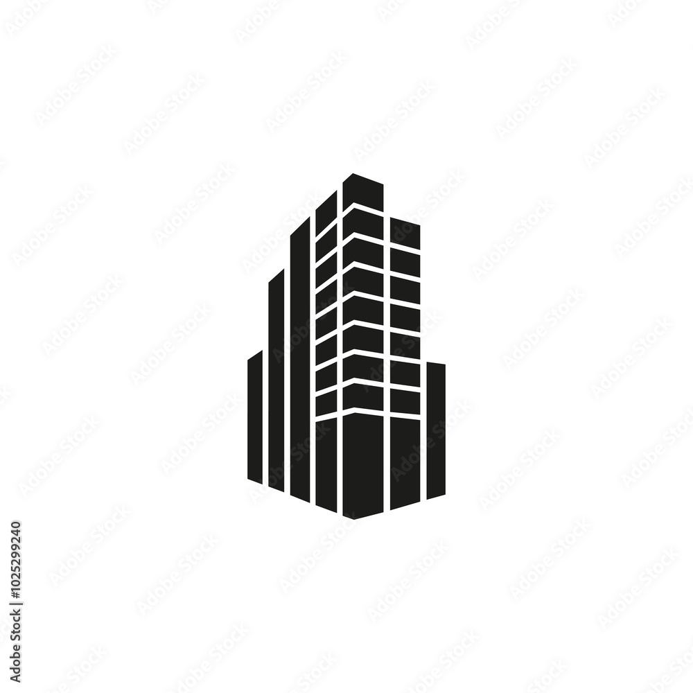 Simple building design logo Simple building design logo