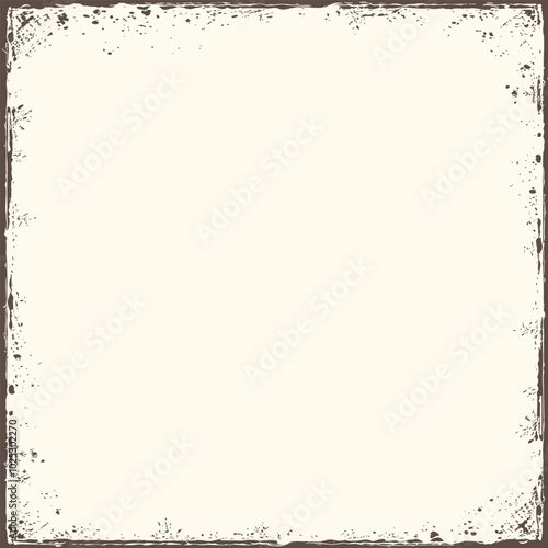 A vintage-style photo frame with a distressed, textured border