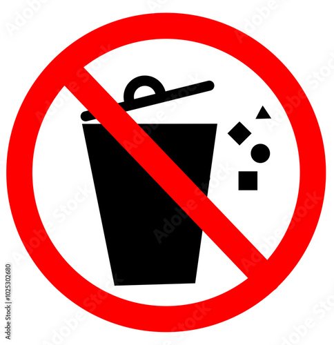 Do not littering sign, no littering sign, keep clean