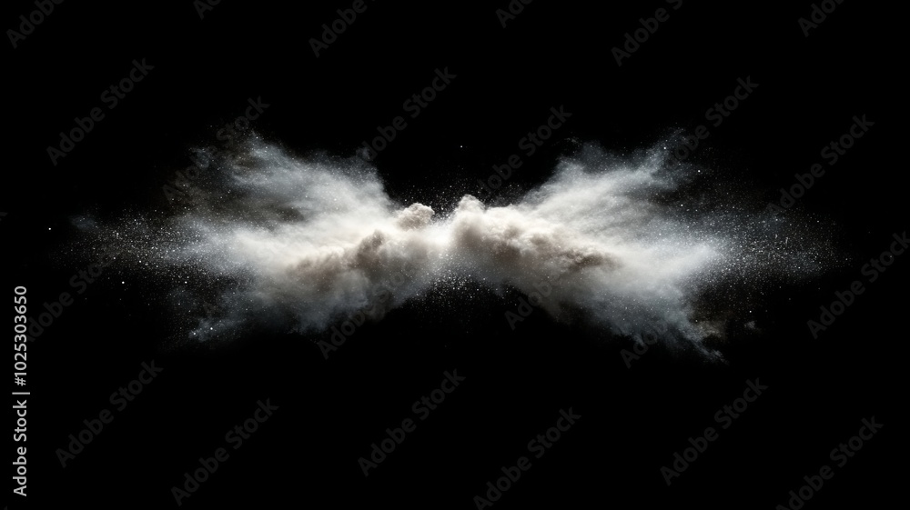 space dust exploding on a black background space dust exploding on a black background