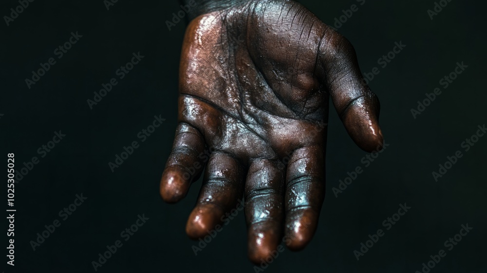 hand of a black person generative ai hand of a black person generative ai