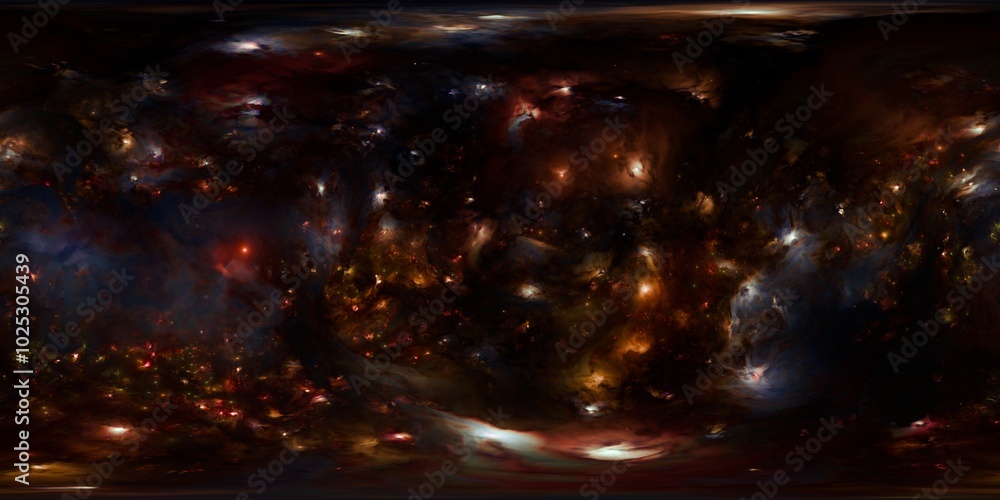 Naklejka premium Interstellar HDRi Starfield – Realistic Cosmic Glow