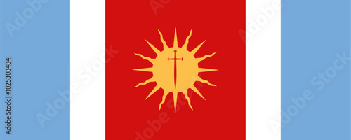 Flag of Santiago del Estero Province (Argentine Republic, Argentina, South America)