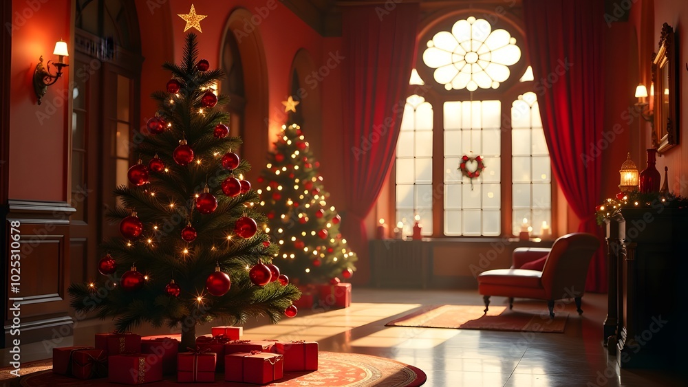 Enjoy the Cozy Christmas Decor in a Hall that beautifully captures the holiday spirit Enjoy the Cozy Christmas Decor in a Hall that beautifully captures the holiday spirit