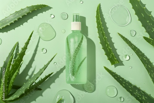 Skincare product with aloe vera extract for moisturizing and soothing the skin