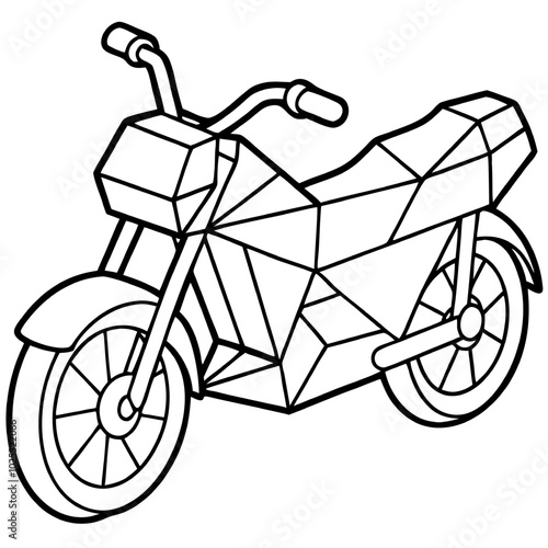 Geometric Motorcycle Design 