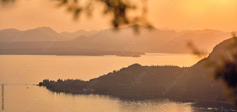 Obraz premium Gardasee am Abend