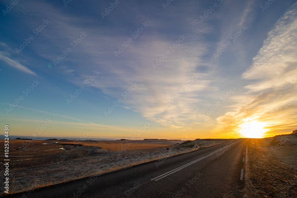 Naklejka premium Iceland Sunset