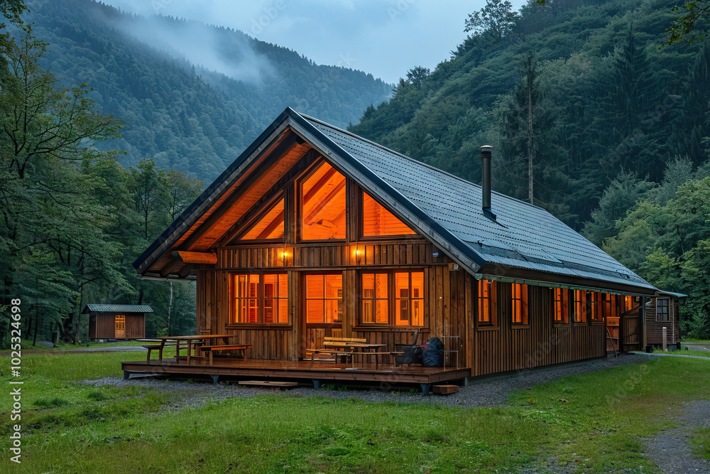 Eco Cabin Retreat in Serene Mountains Eco Cabin Retreat in Serene Mountains