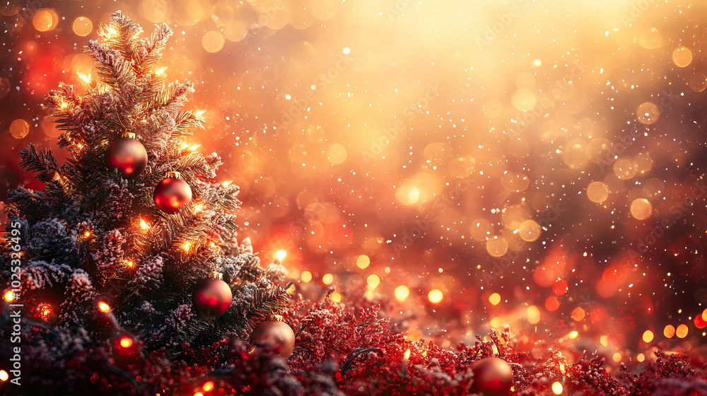 Elegant Christmas Tree in Luxe Glow Elegant Christmas Tree in Luxe Glow