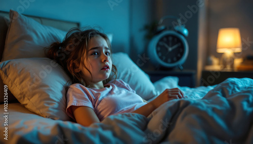 Une jeune fille se réveille en sursaut, le souffle court, son regard paniqué scrute l'obscurité. Elle tremble, incapable de retrouver le sommeil, son esprit envahi par des pensées angoissantes et trou