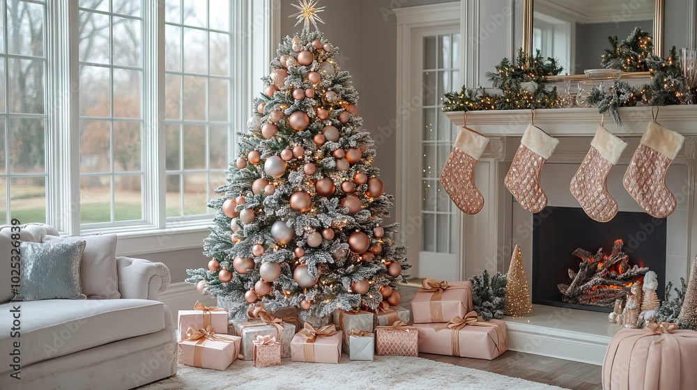 Cozy Living Room With Rose Gold Decor Cozy Living Room With Rose Gold Decor