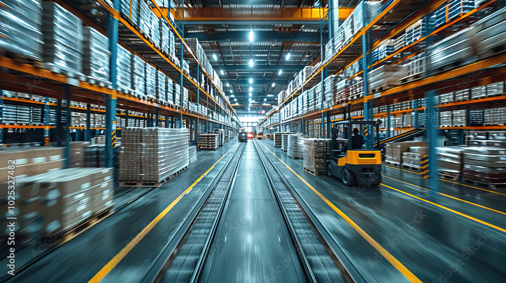 Vibrant Logistics in a Busy Warehouse Vibrant Logistics in a Busy Warehouse