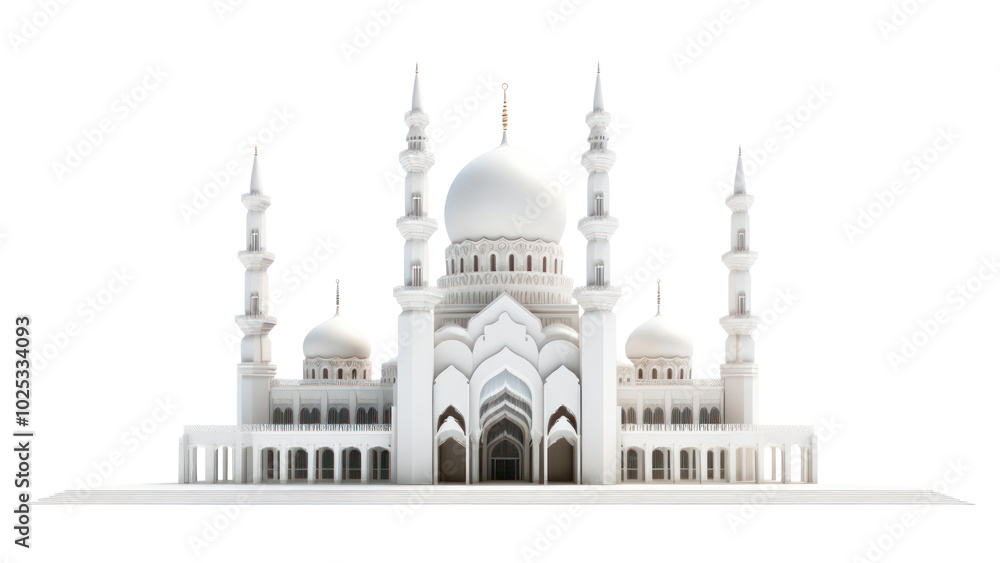 Fototapeta premium PNG Architecture building white dome.