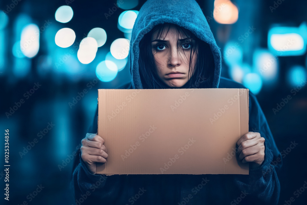 A person holding a cardboard sign on a street corner, begging for help and expressing desperation after losing everything due to personal bankruptcy A person holding a cardboard sign on a street corner, begging for help and expressing desperation after losing everything due to personal bankruptcy