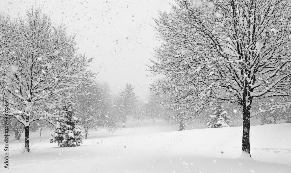 Obraz premium Phenomenal snowfall