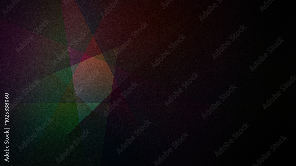 Obraz premium Dark abstract 4K geometric design with deep shades of green, red, and brown, featuring a grainy texture. Ideal for modern backgrounds, banners, and artistic projects