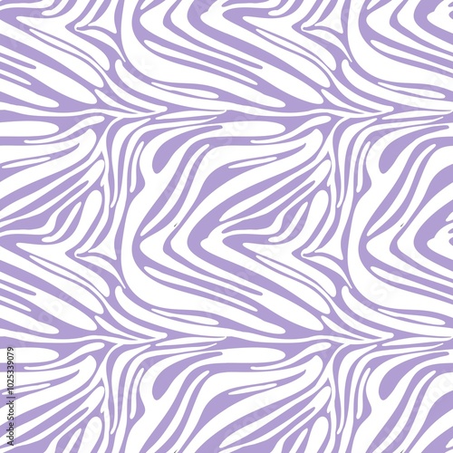 White Small Zebra Pattern with Violet Background