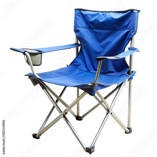 Billede på lærred Green foldable camping chair