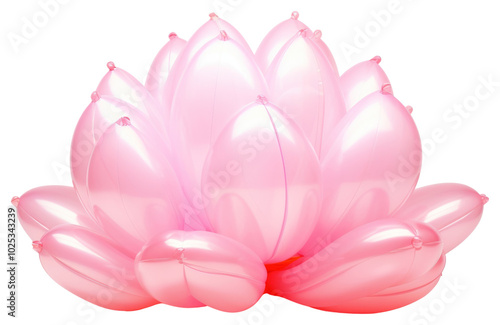 PNG Lotus flower balloon nature petal.