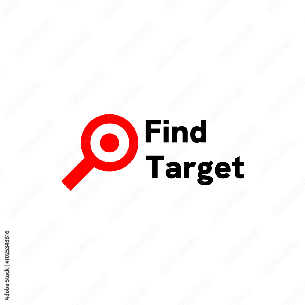 The find target logo is a combination of target logo and a magnifier visual. The find target logo is a combination of target logo and a magnifier visual.