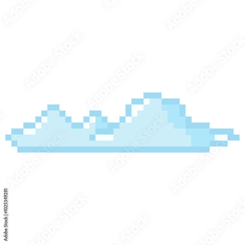 clouds pixel art video games, blue sky clouds weather cartoon 