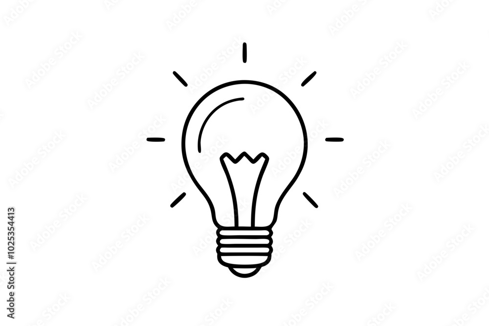 light bulb symbol idea and creativity line drawing vector
light bulb symbol idea and creativity line drawing vector