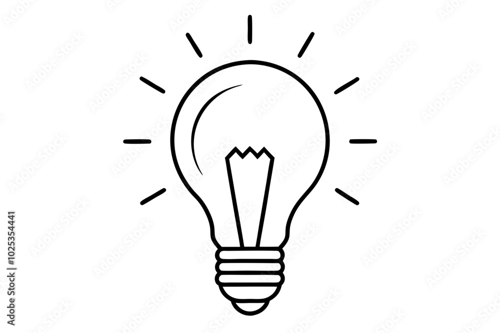 light bulb symbol idea and creativity line drawing vector
light bulb symbol idea and creativity line drawing vector